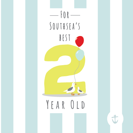Kids Southsea's Best 2 Year Old Card