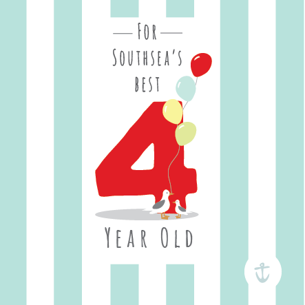 Kids Southsea's Best 4 Year Old Card
