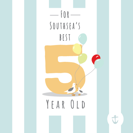 Kids Southsea's Best 5 Year Old Card