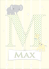 Personalised Alphabet Letter in Lemon Yellow