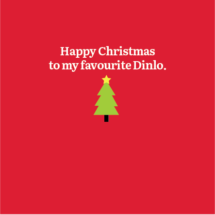 Christmas Dinlo Card