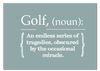 Golf Noun Print