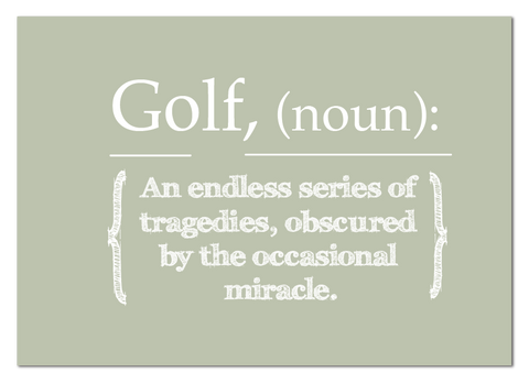 Golf Noun Print