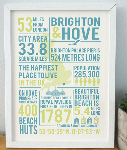 Brighton Infographic Print