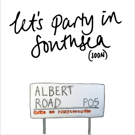Let's Party in Southsea Card