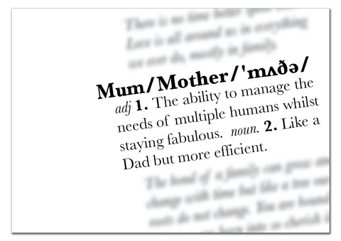 Mum Definition Print
