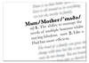 Mum Definition Print