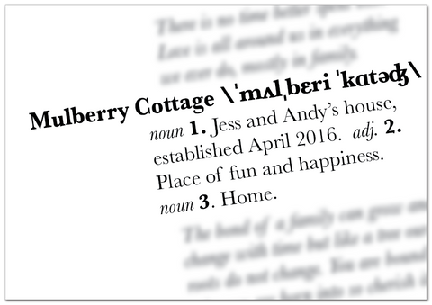 Personalised New Home Definition