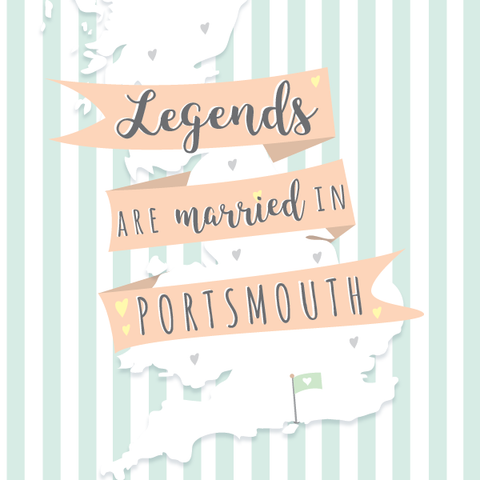 Legends are Married in Portsmouth Card