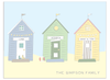Three Personalised Beach Huts