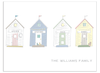 Four Personalised Beach Huts