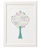Personalised Family Tree 'Apple' Design