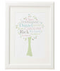 Personalised Family Tree 'Maple' design