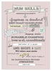 Personalised Mum Skills Print