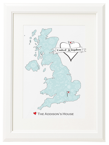 Personalised UK Home Map
