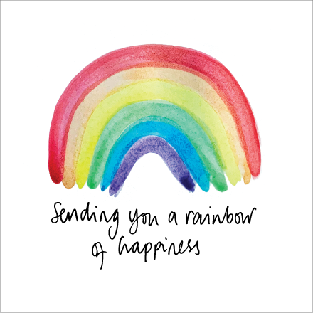 Sending You a Rainbow of Happiness card