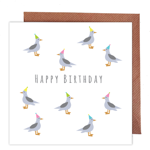 Seagulls Birthday Card