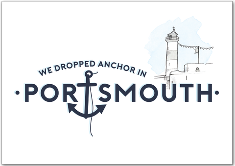 We Dropped Anchor in Portsmouth Print
