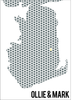 Personalised Portsmouth Heart & Anchor Map