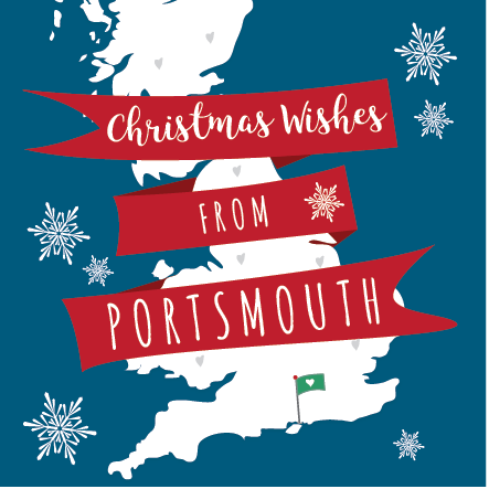 Christmas Wishes From Portsmouth Card